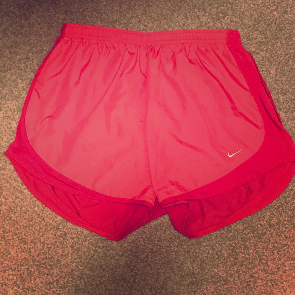 Coral Drifit drawstring Nike Shorts